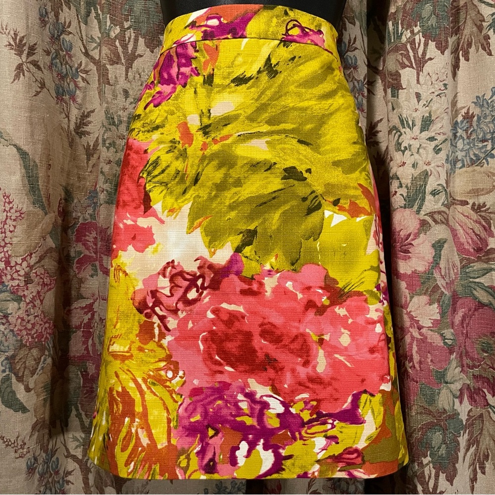 J CREW Summer 2010 Floral Skirt